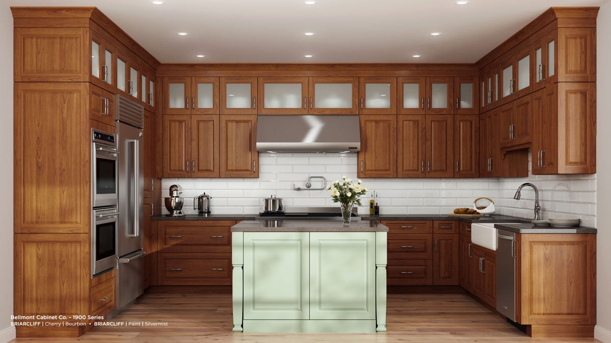 BRIARCLIFF Cherry Bourbon Cabinets