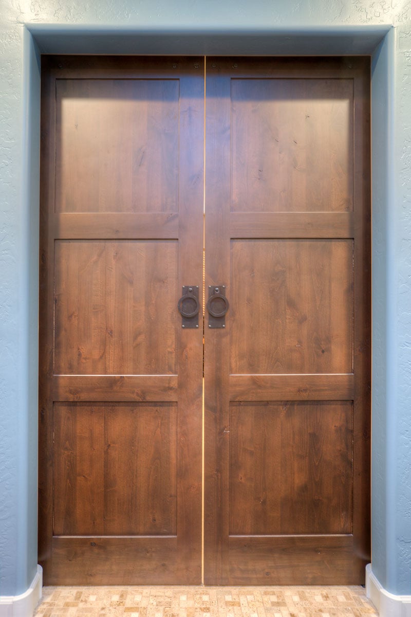 Scottsdale Transitional Home Double Doors